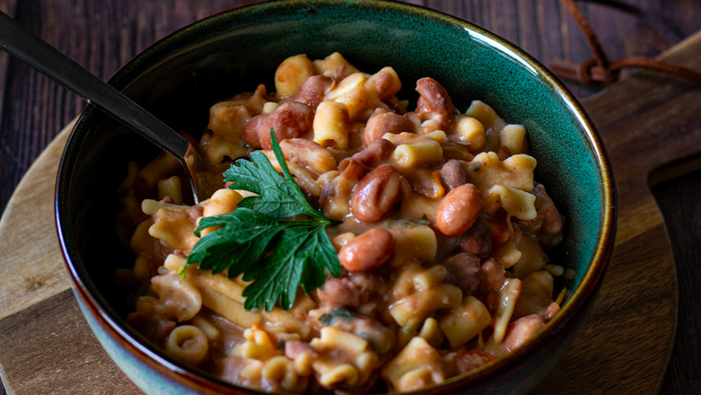 Pasta e fagioli tipica delle Serre